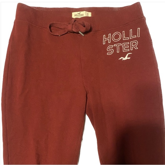 Burgundy Joggers - Holister - Picture 2 of 3